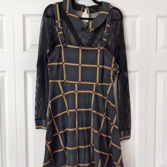 Killstar Dresses & Skirts - Jawbreaker Plaid Overall Dress